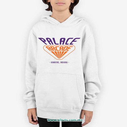 Sudadera Niño Gorro Stranger Things Palace Arcade
