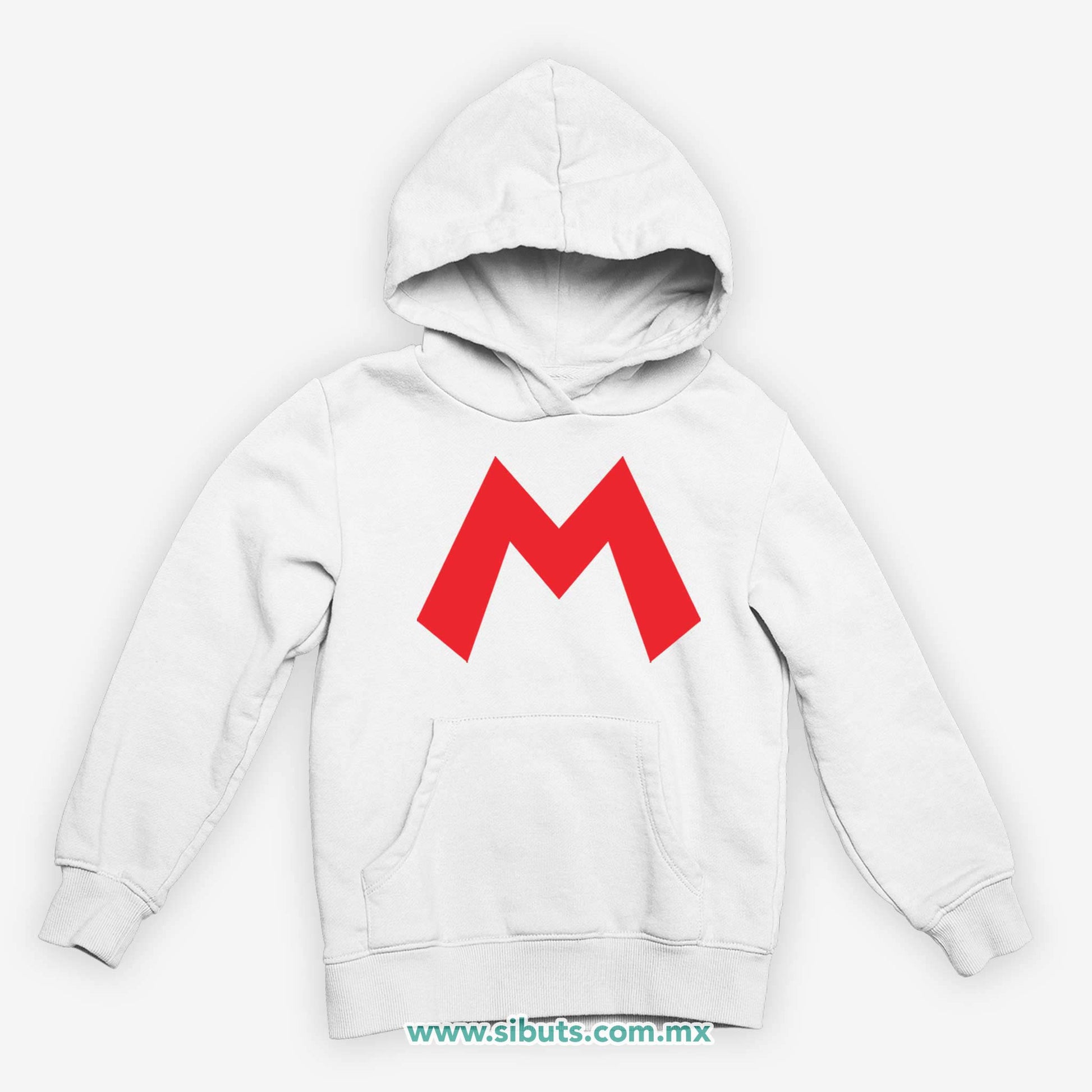 Sudadera Niño Gorro Super Mario Bross Rojo