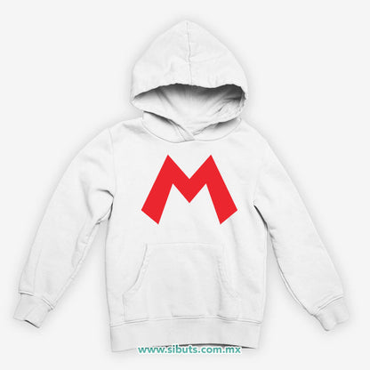 Sudadera Niño Gorro Super Mario Bross Rojo