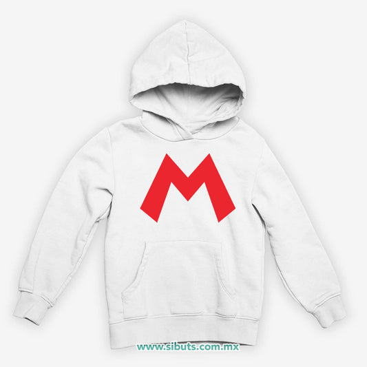 Sudadera Niño Gorro Super Mario Bross Rojo