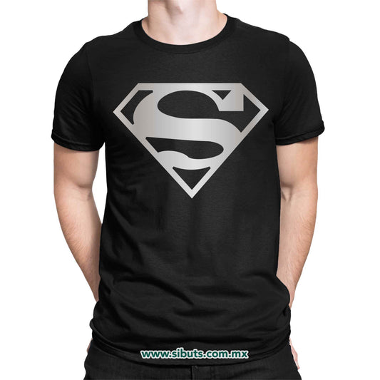 Playera Hombre Superman Silver