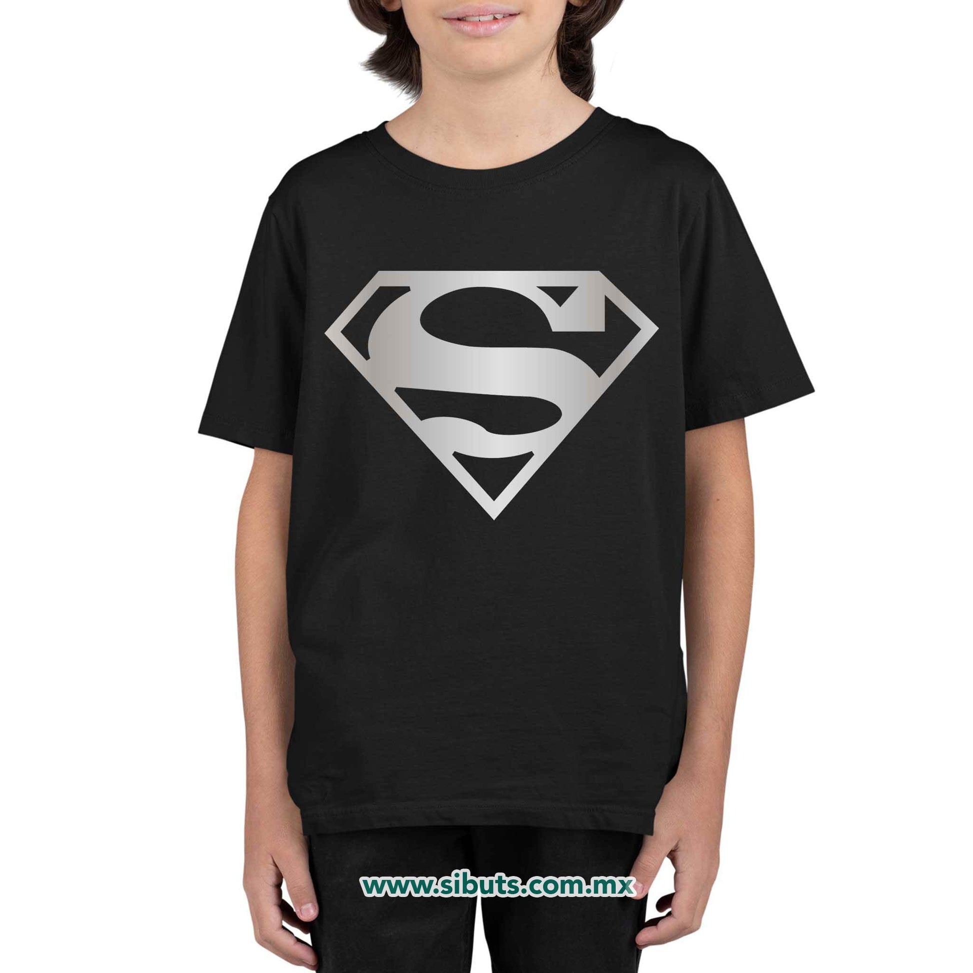 Playera Niño Superman Silver