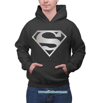 Sudadera Hombre Gorro Superman Silver