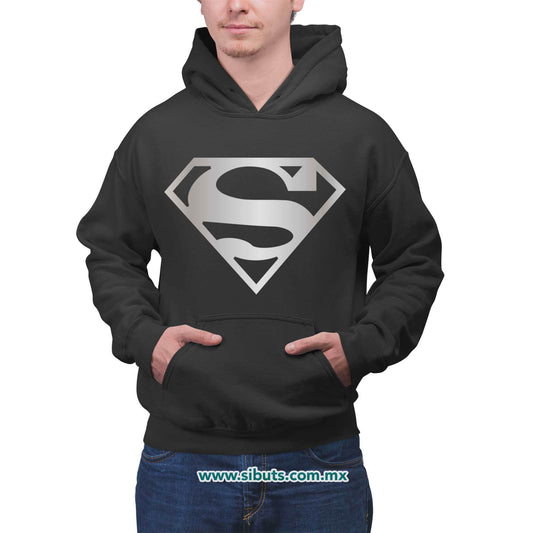 Sudadera Hombre Gorro Superman Silver