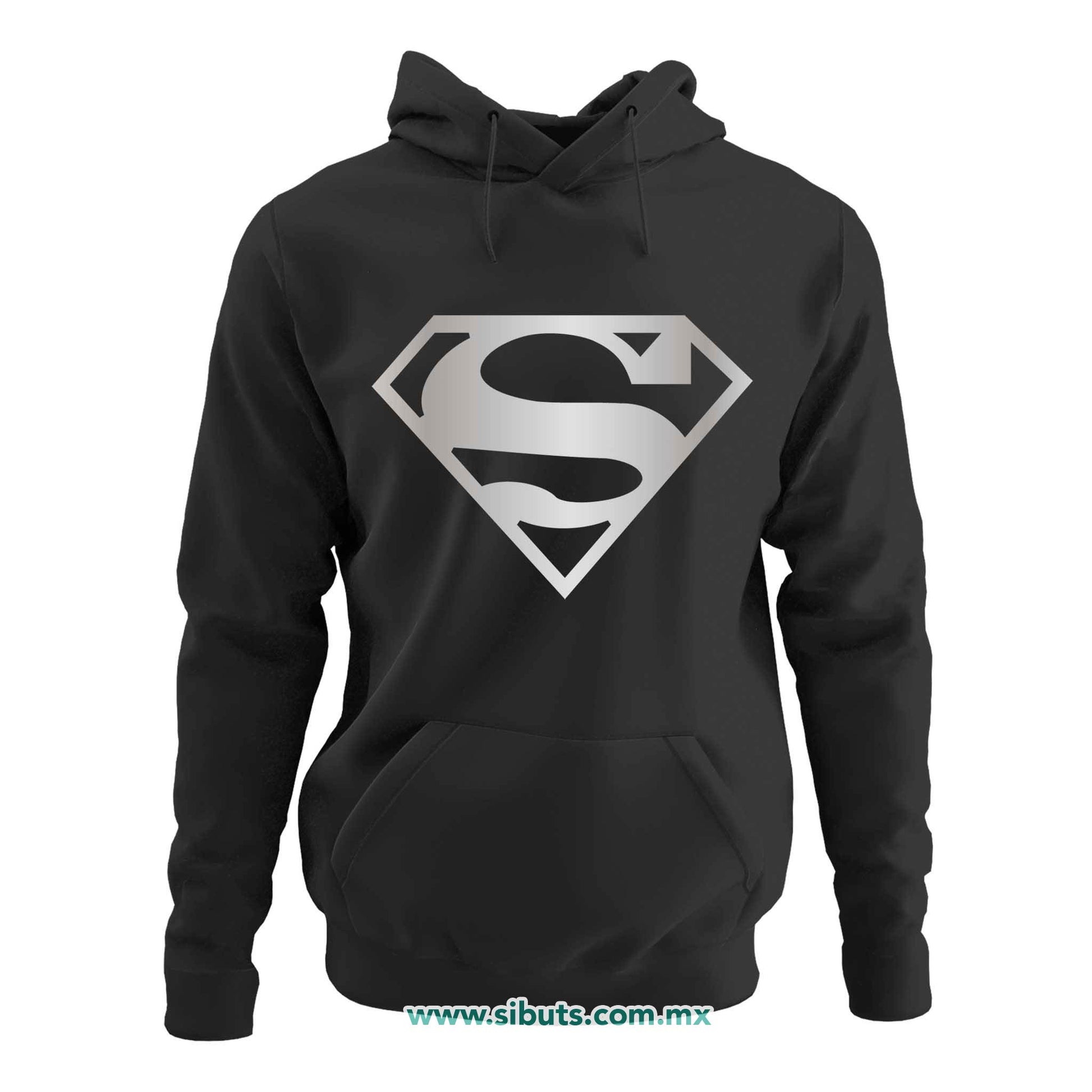 Sudadera Mujer Gorro Superman Silver