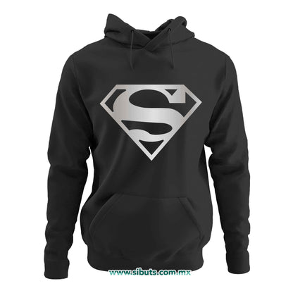 Sudadera Mujer Gorro Superman Silver