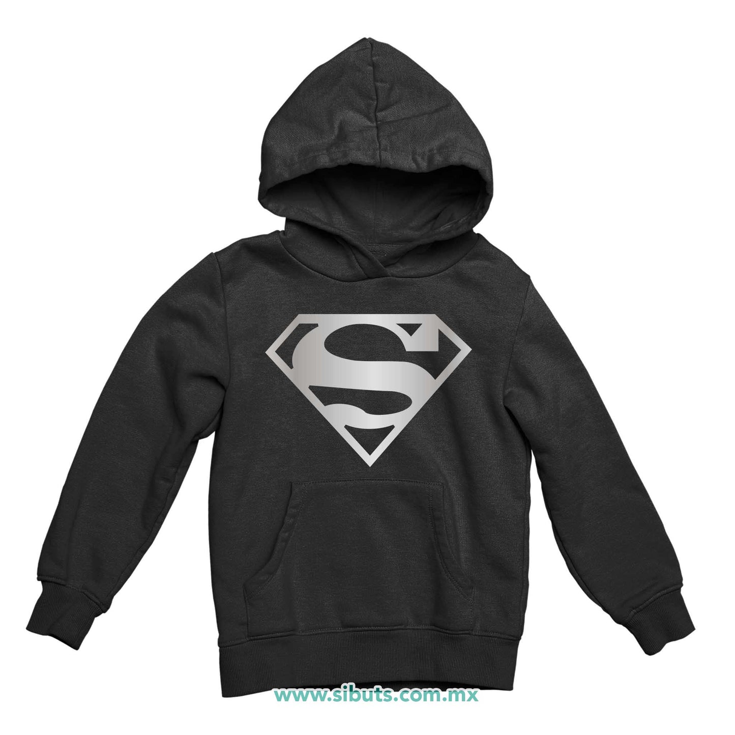 Sudadera Niño Gorro Superman Silver