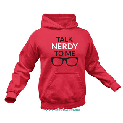 Sudadera Hombre Gorro Talk Nerdy To Me