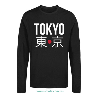 Playera Hombre Manga Larga Tokyo Japón