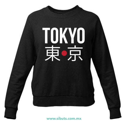 Sudadera Mujer Cuello Redondo Tokyo Japón