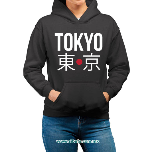 Sudadera Mujer Gorro Tokyo Japón