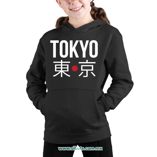 Sudadera Niña Gorro Tokyo Japón