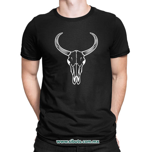 Playera Hombre Toro Silueta
