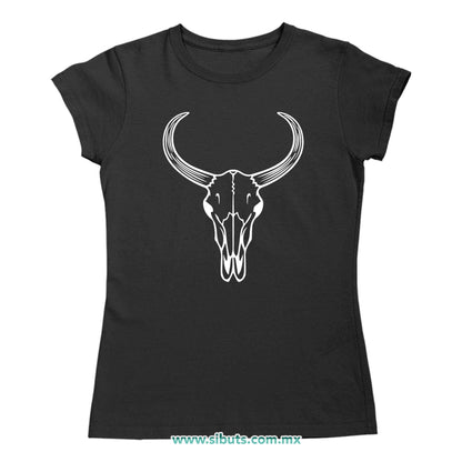 Playera Mujer Toro Silueta