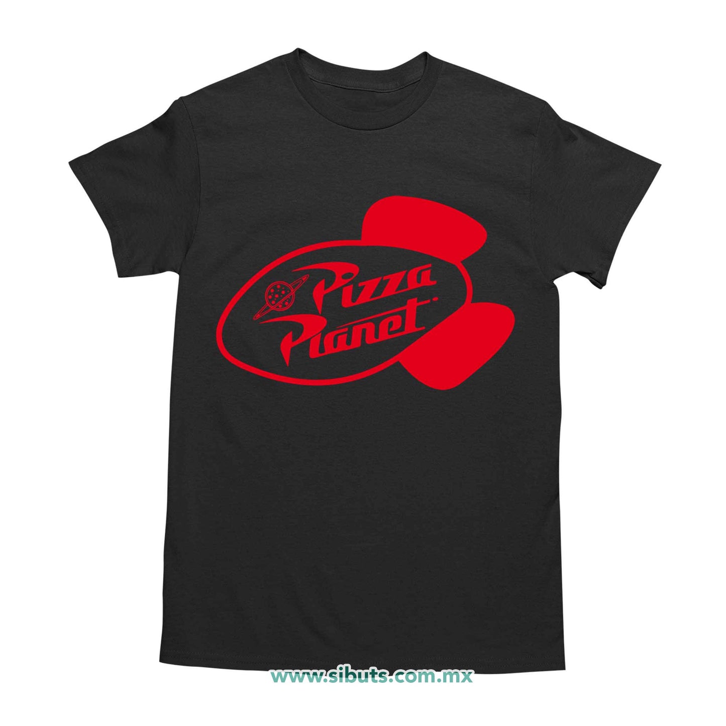 Playera Hombre Toy Story Pizza Planet Rojo
