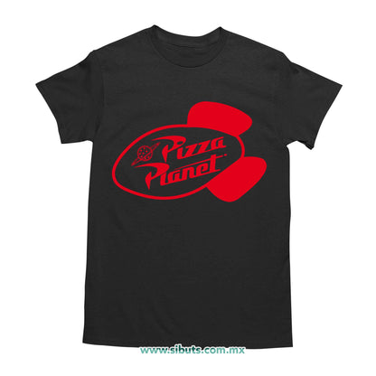 Playera Hombre Toy Story Pizza Planet Rojo