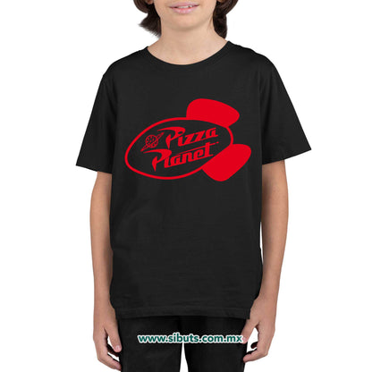 Playera Niño Toy Story Pizza Planet Rojo