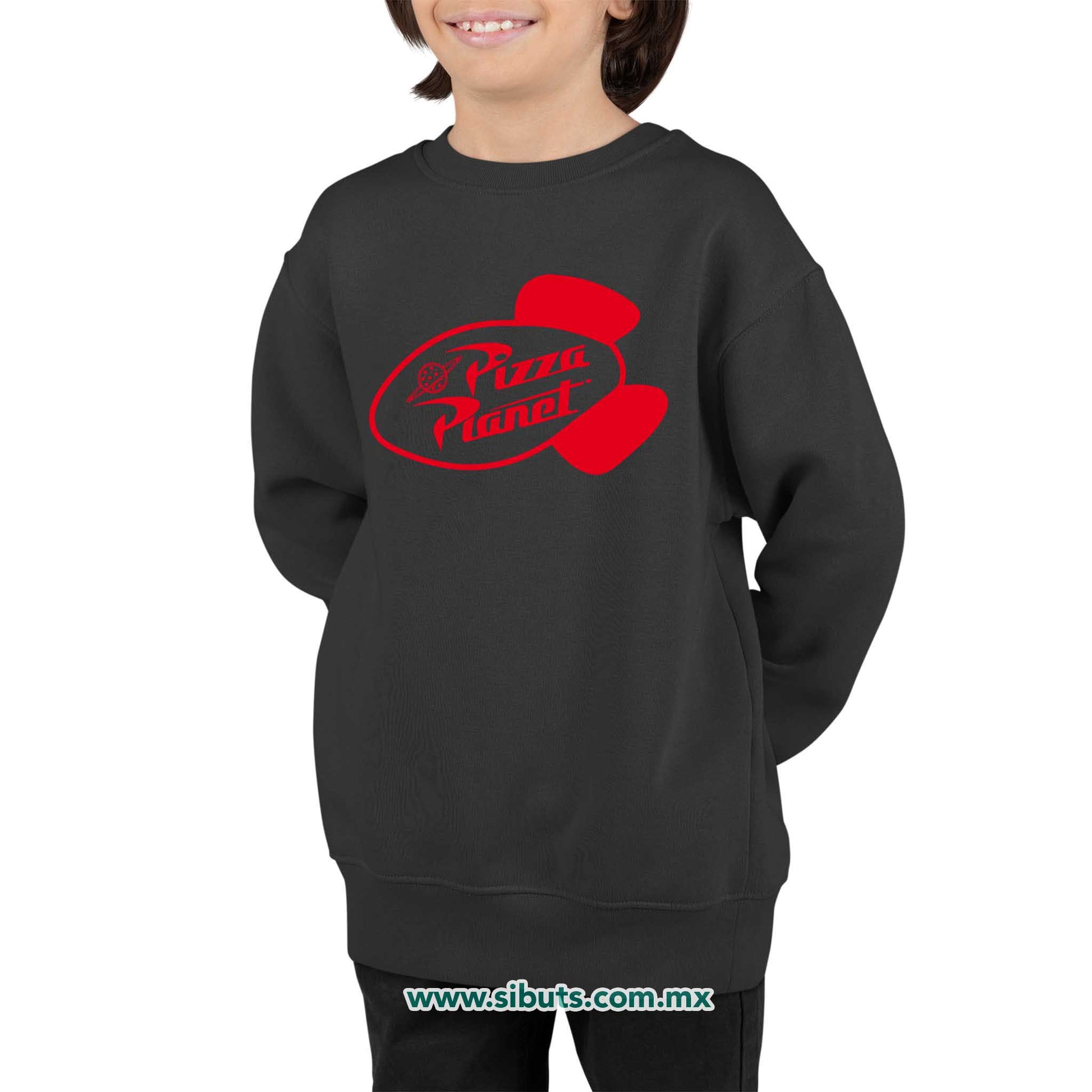 Sudadera Niño Cuello Redondo Toy Story Pizza Planet Rojo