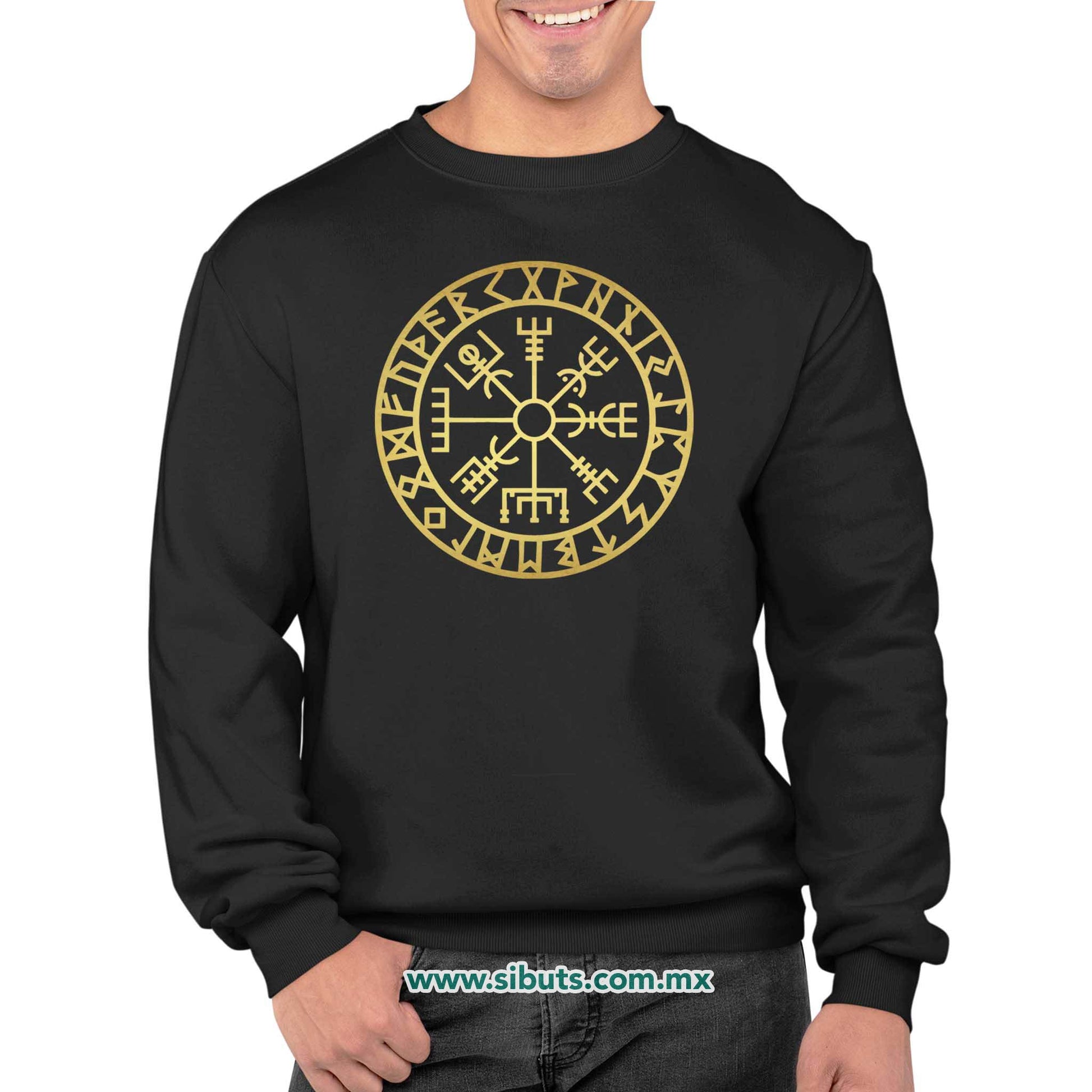 Sudadera Hombre Cuello Redondo Serie Vikingos