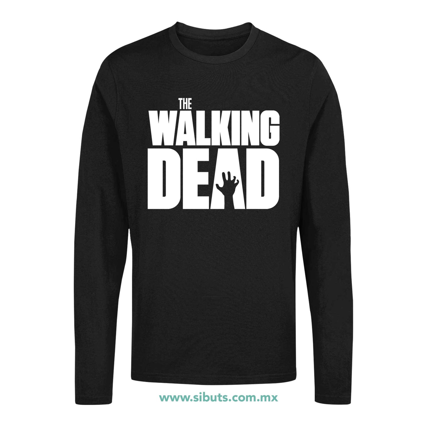 Playera Hombre Manga Larga The Walking Dead Zombie