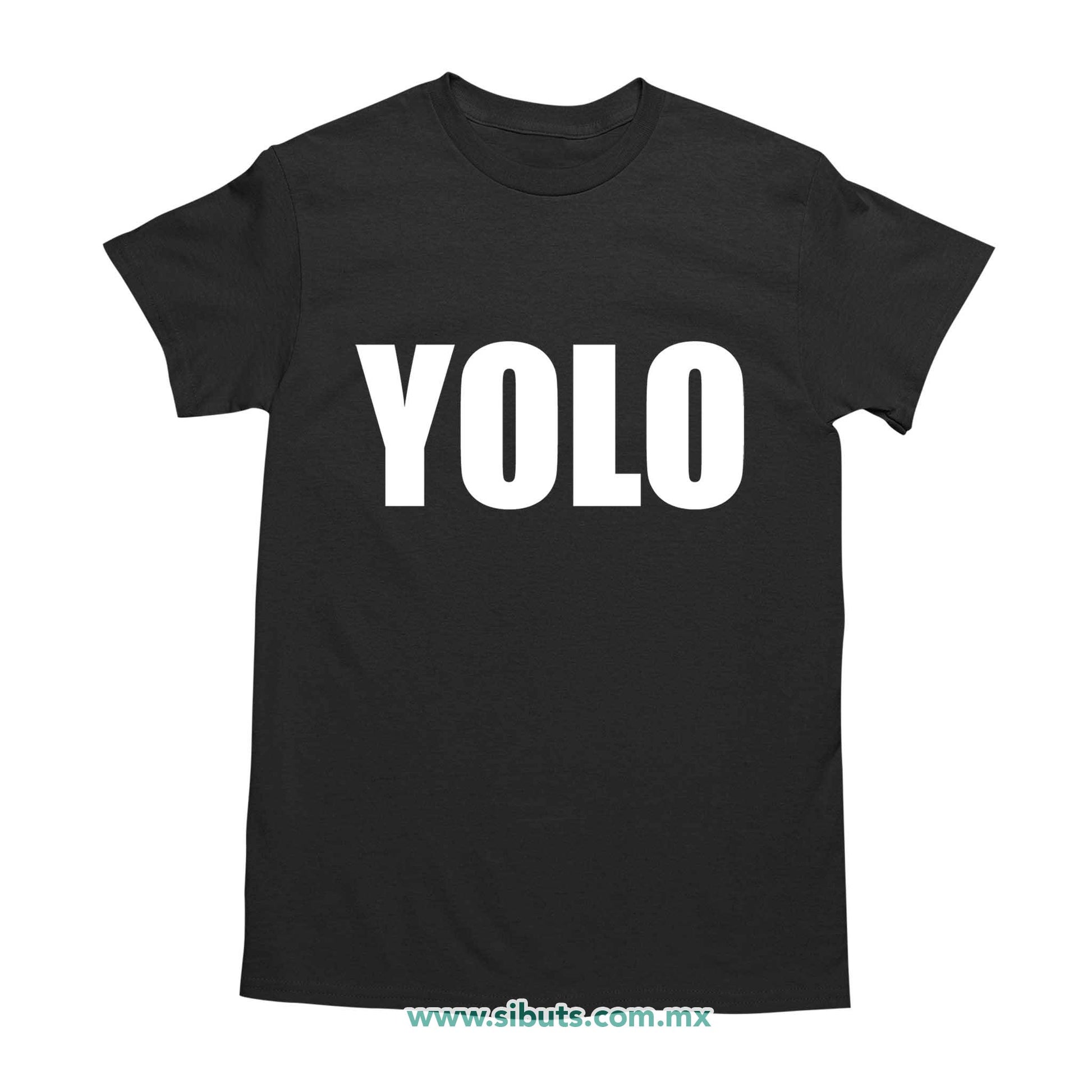 Playera Hombre Frase Yolo