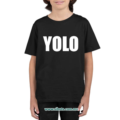 Playera Niño Frase Yolo